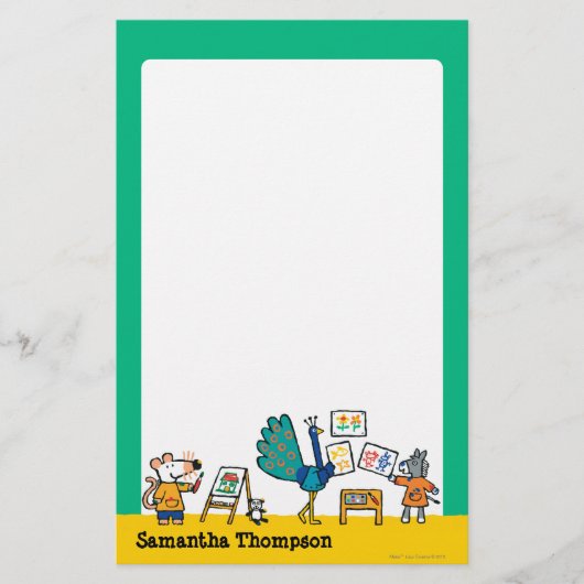 Verf met Maisy! Briefpapier (Voorkant)