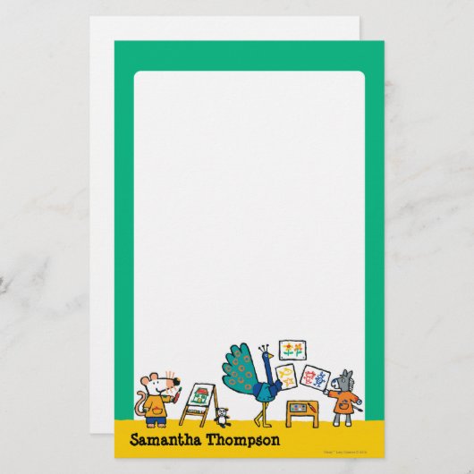 Verf met Maisy! Briefpapier (Voorkant / Achterkant)