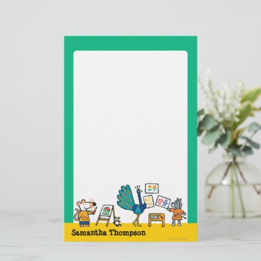 Verf met Maisy! Briefpapier (Staand voorkant)