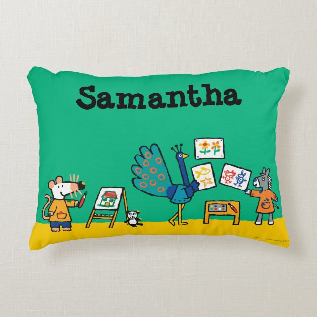 Verf met Maisy! Decoratief Kussen (Voorkant)