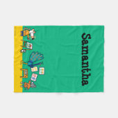 Verf met Maisy! Fleece Deken (Voorkant (Horizontaal))