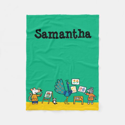 Verf met Maisy! Fleece Deken (Voorkant)