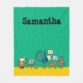 Verf met Maisy! Fleece Deken (Voorkant)