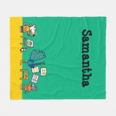 Verf met Maisy! Fleece Deken (Voorkant (Horizontaal))