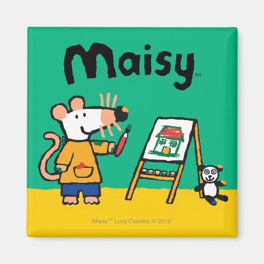 Verf met Maisy! Magneet (Voorkant)