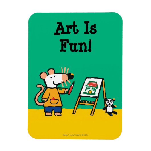 Verf met Maisy! Magneet (Verticaal)