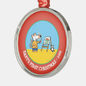 Verf met Maisy! Metalen Ornament (Links)