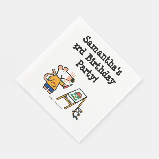 Verf met Maisy! Servetten (Hoek)