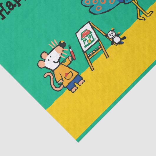 Verf met Maisy! Tissuepapier (Detail)