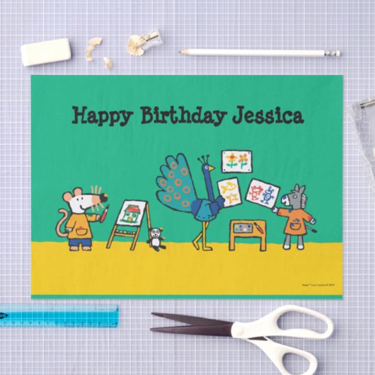 Verf met Maisy! Tissuepapier (Craft)