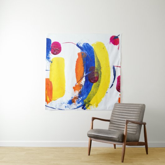 Verf met meerdere kleuren wandkleed (In situ)