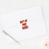 Verf mijn eerste Rodeo Ronde Sticker (Envelop)