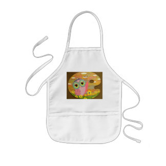 Verf Mijn Liefde Owl Kinder Schort
