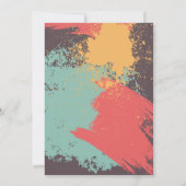 Verf Nacht Verjaardagsfeest Kaart (Achterkant)