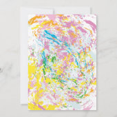 Verf Nacht Verjaardagsfeest Kaart (Achterkant)