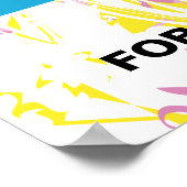 Verf Nacht Verjaardagsfeest Poster (Hoek)