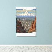 Verf Niet Knipperen Canvas Afdruk (Insitu (Houten vloer))