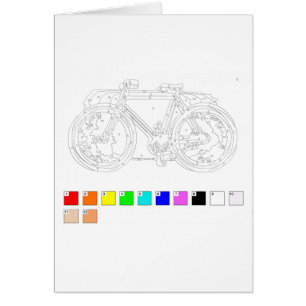 Verf op nummerkaart: fiets