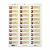 Verf Paard Goud Retouradres Labels (Full Sheet)