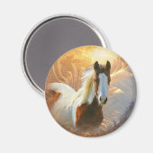 Verf Paard Gouden Magneet (Voorkant / Achterkant)