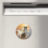 Verf Paard Gouden Magneet (Insitu (Vaatwasser))