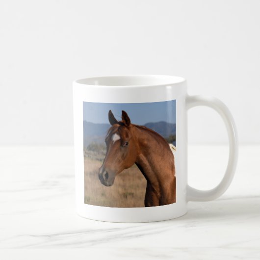 Verf Paard Koffie Mok (Rechts)