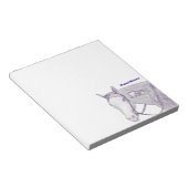 Verf paard notitieblok (Schuin)