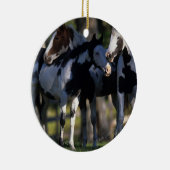 Verf paarden keramisch ornament (Rechts)