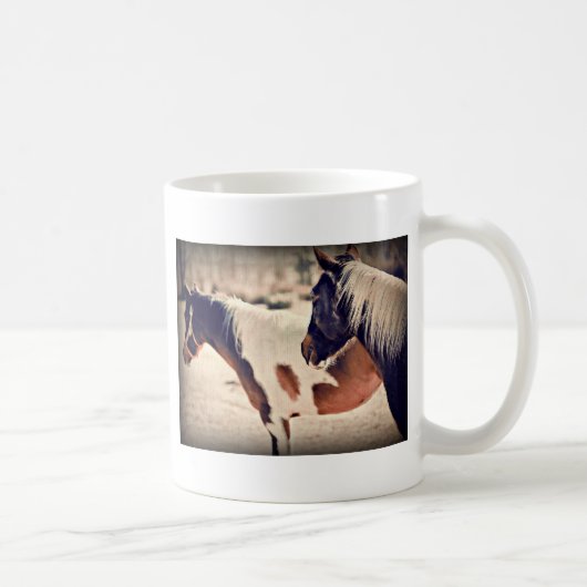 Verf paarden koffiemok (Rechts)