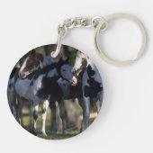 Verf paarden sleutelhanger (Achterkant)
