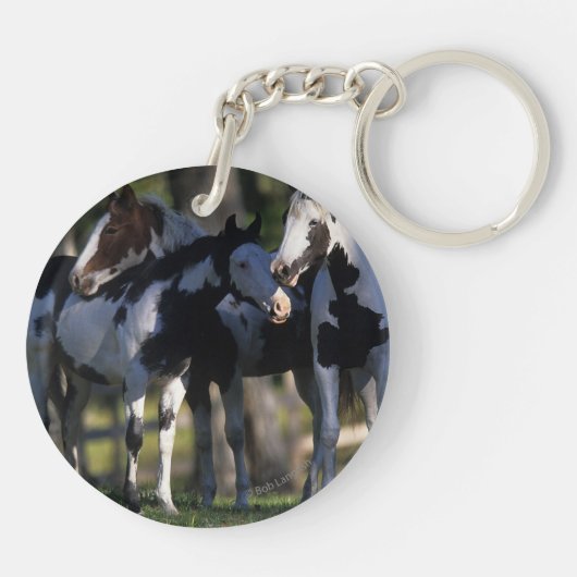 Verf paarden sleutelhanger (Achterkant)