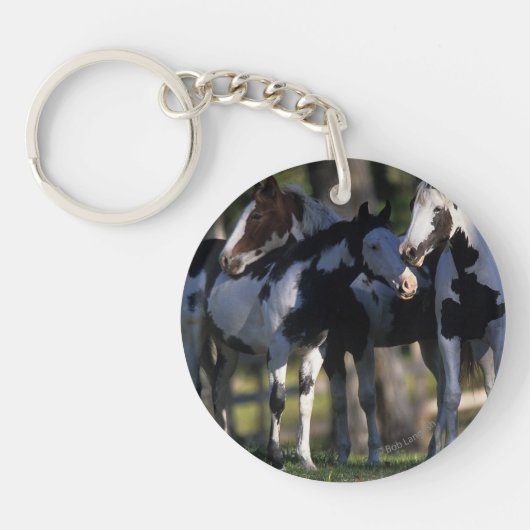 Verf paarden sleutelhanger (Voorkant)