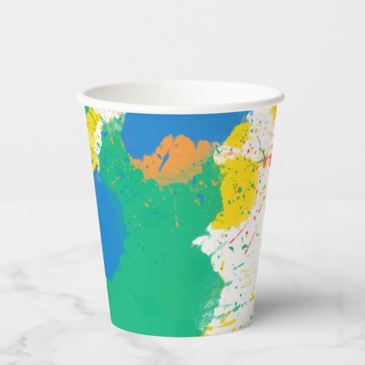 Verf Partij Kunst Partij Splatter Cup Papieren Bekers (Voorkant)