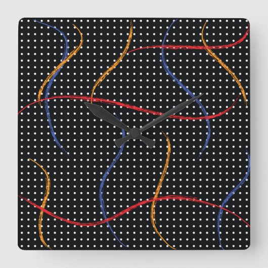 Verf plaat en Stippen opnieuw tekenen Vierkante Klok (Voorkant)