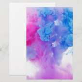 Verf Plumes Briefpapier (Voorkant / Achterkant)