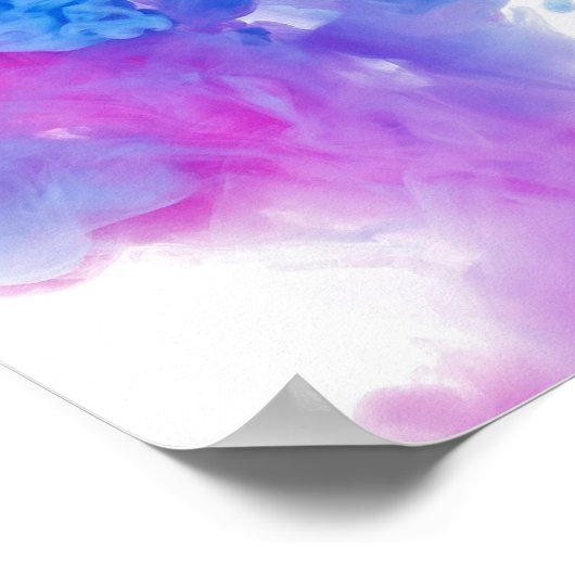 Verf Plumes Poster (Hoek)