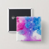 Verf Plumes Vierkante Button 5,1 Cm (Voorkant /achterkant)