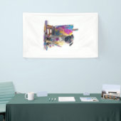 Verf Pug � Abstracte Kunst Hond Spandoek (Beurs)