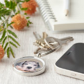 Verf: Puppy Dane Sleutelhanger (Zijkant)