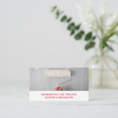 Verf Roller, schilder en decorator Visitekaartje (Staand voorkant)