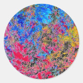 Verf-ronde sticker (Voorkant)