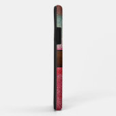 Verf rood leder ziet er bruin label uit Case-Mate iPhone case (Achterkant/rechts)