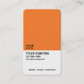 Verf Sample Painting Company Visitekaartje (Voorkant)