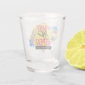 Verf Sip Herhaal Bachelorette Party Favor Shot Glas (Achterkant)