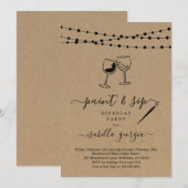 Verf & Sla verjaardag, vrijgezellenfeest, bruidsbr Kaart (Voorkant / Achterkant)