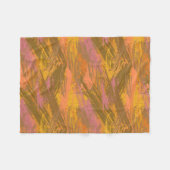 Verf Slagen Autumn Hues Fleece Deken (Voorkant (Horizontaal))