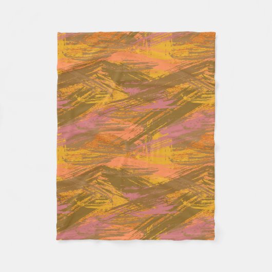 Verf Slagen Autumn Hues Fleece Deken (Voorkant)