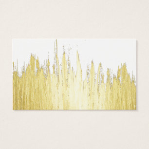 Verf Slagen in Faux Gold Visitekaartjes
