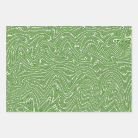 Verf Smudge Christmas Wrapping Paper - grillig (Voorkant 3)