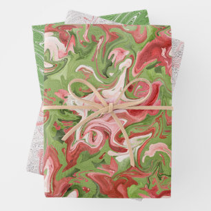 Verf Smudge Christmas Wrapping Paper - grillig